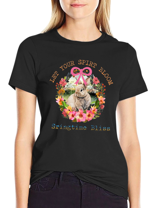 Springtime Bliss Bunny T-Shirt