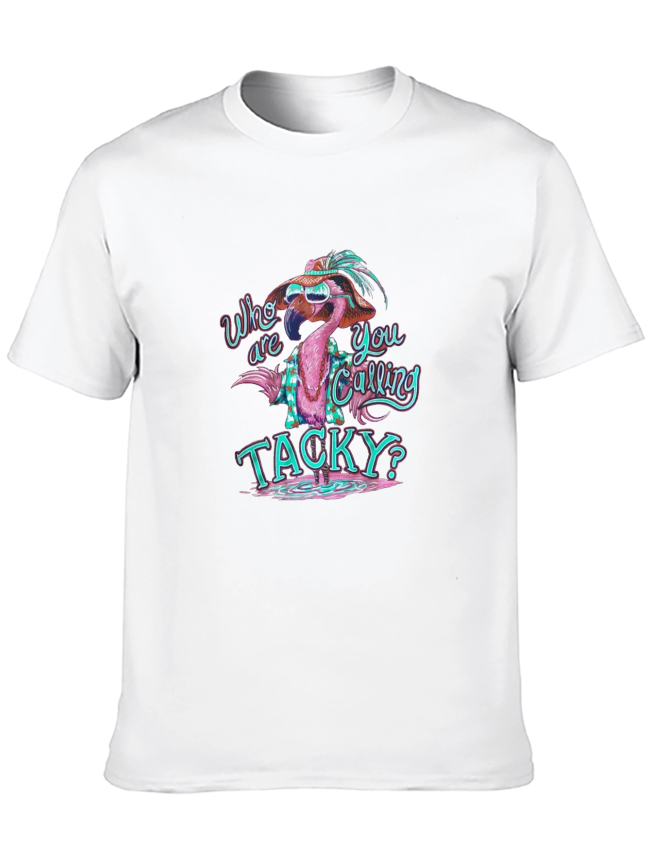 Funny Flamingo Tacky Graphic T-Shirt
