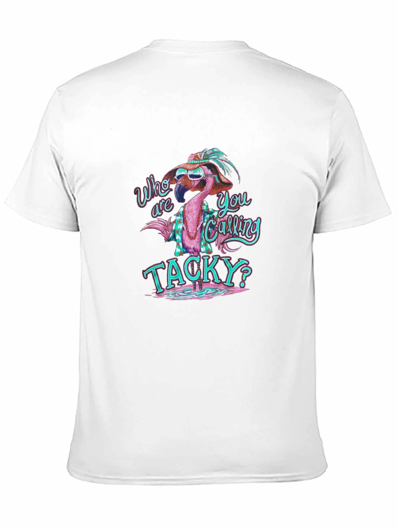 Funny Flamingo Tacky Graphic T-Shirt
