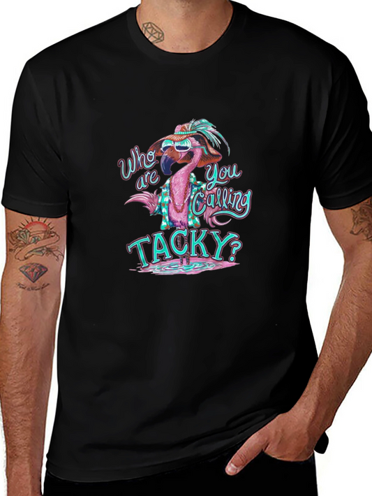 Funny Flamingo Tacky Graphic T-Shirt