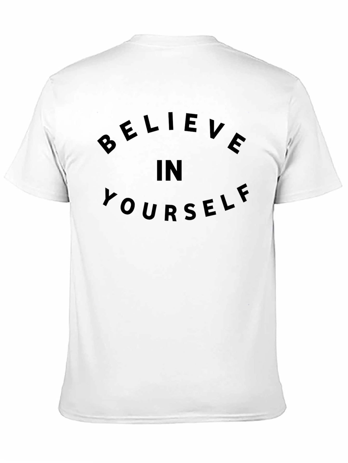 Believe in Yourself Black Graphic T-Shirt