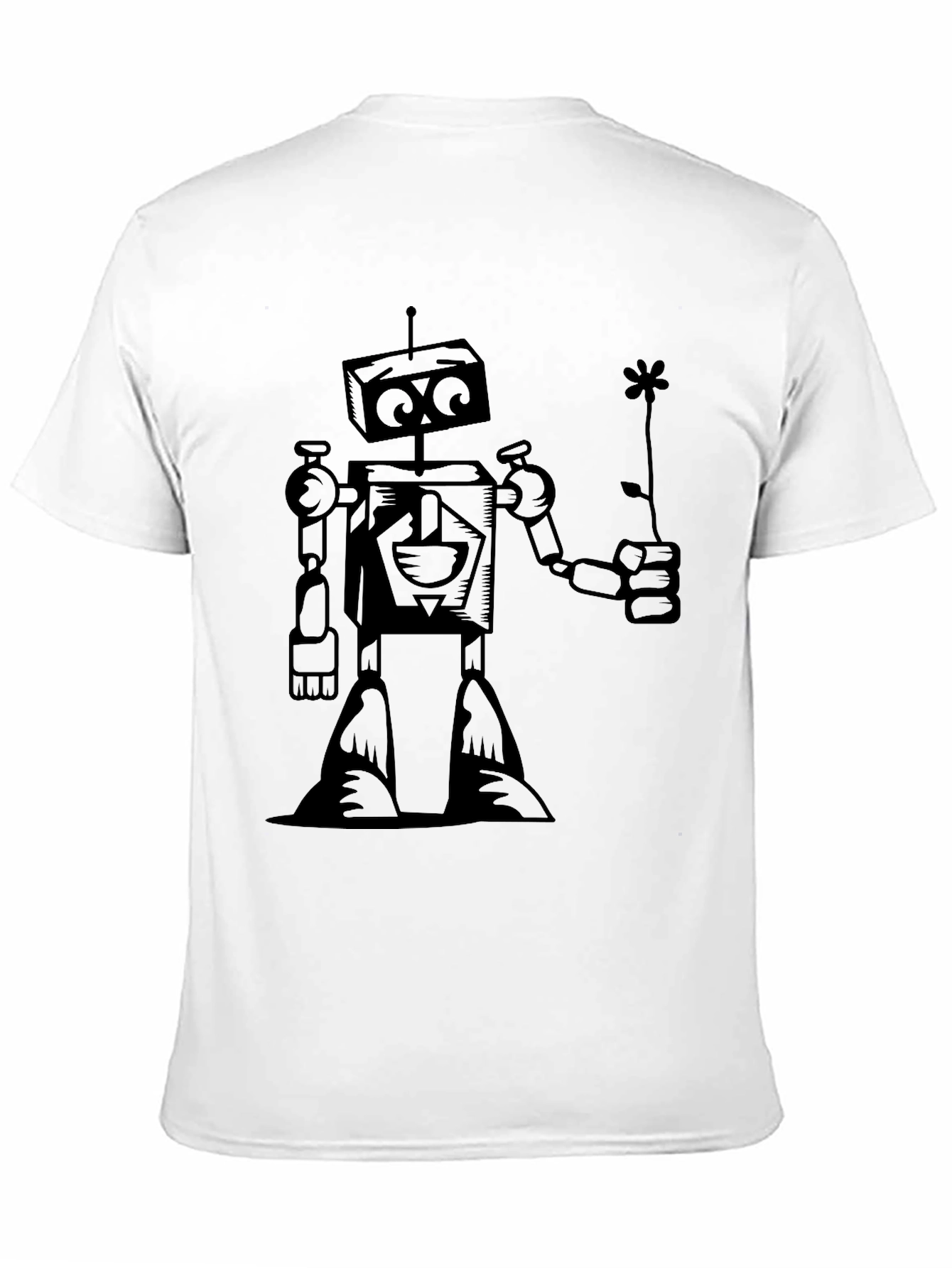 Robot Graphic Tee - Black
