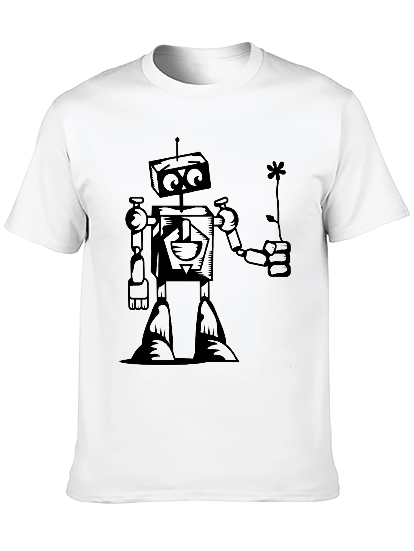 Robot Graphic Tee - Black