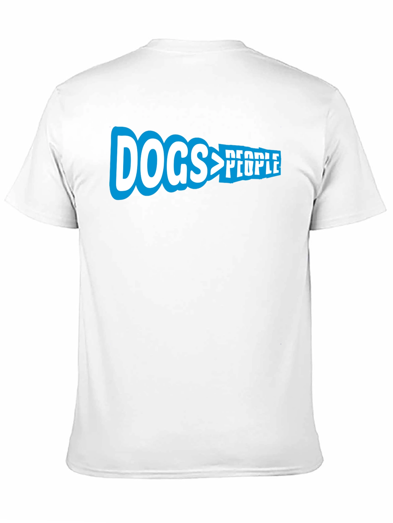 Dogs > People Graphic Tee - Black Cotton T-Shirt