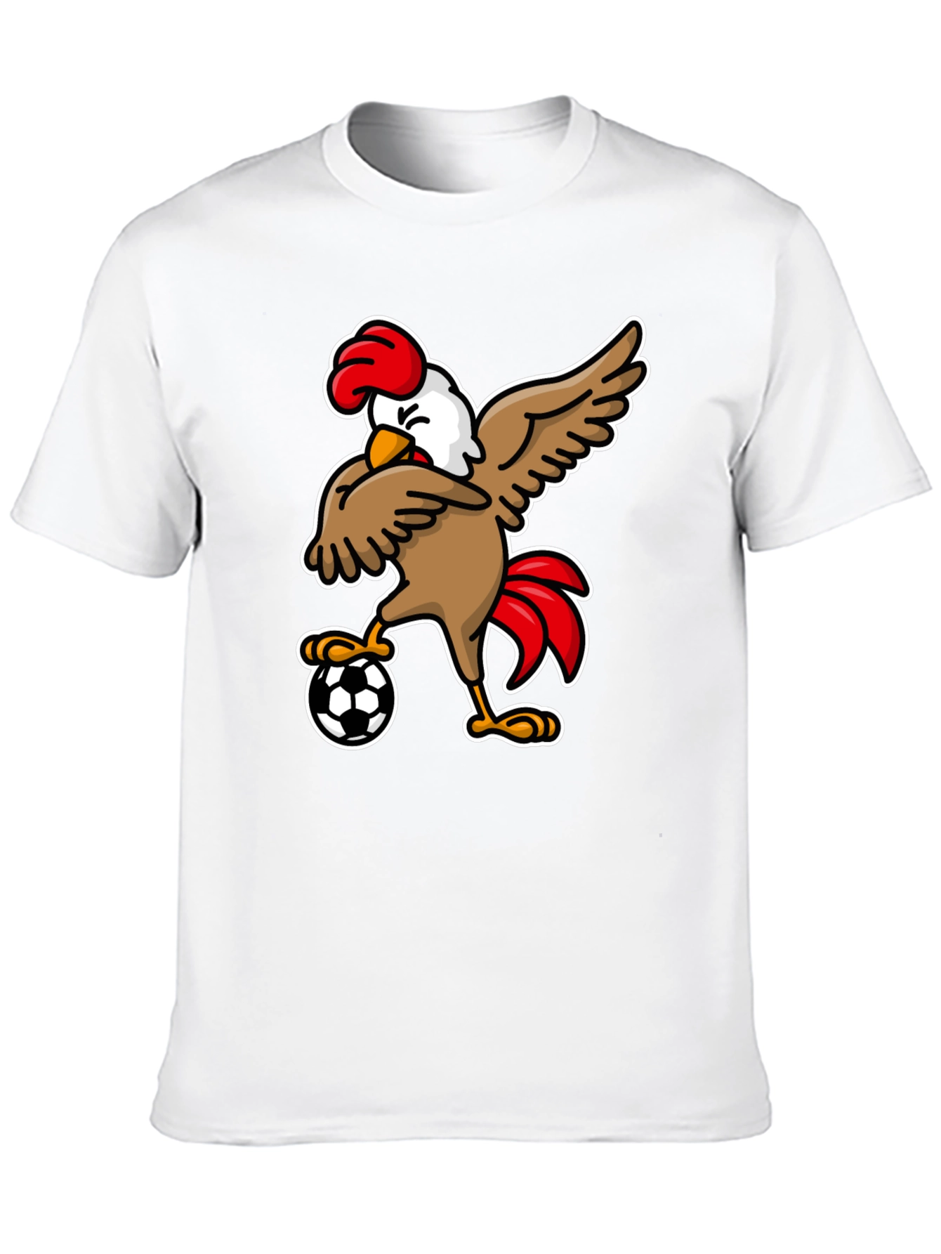 Chicken Soccer T-Shirt - Black