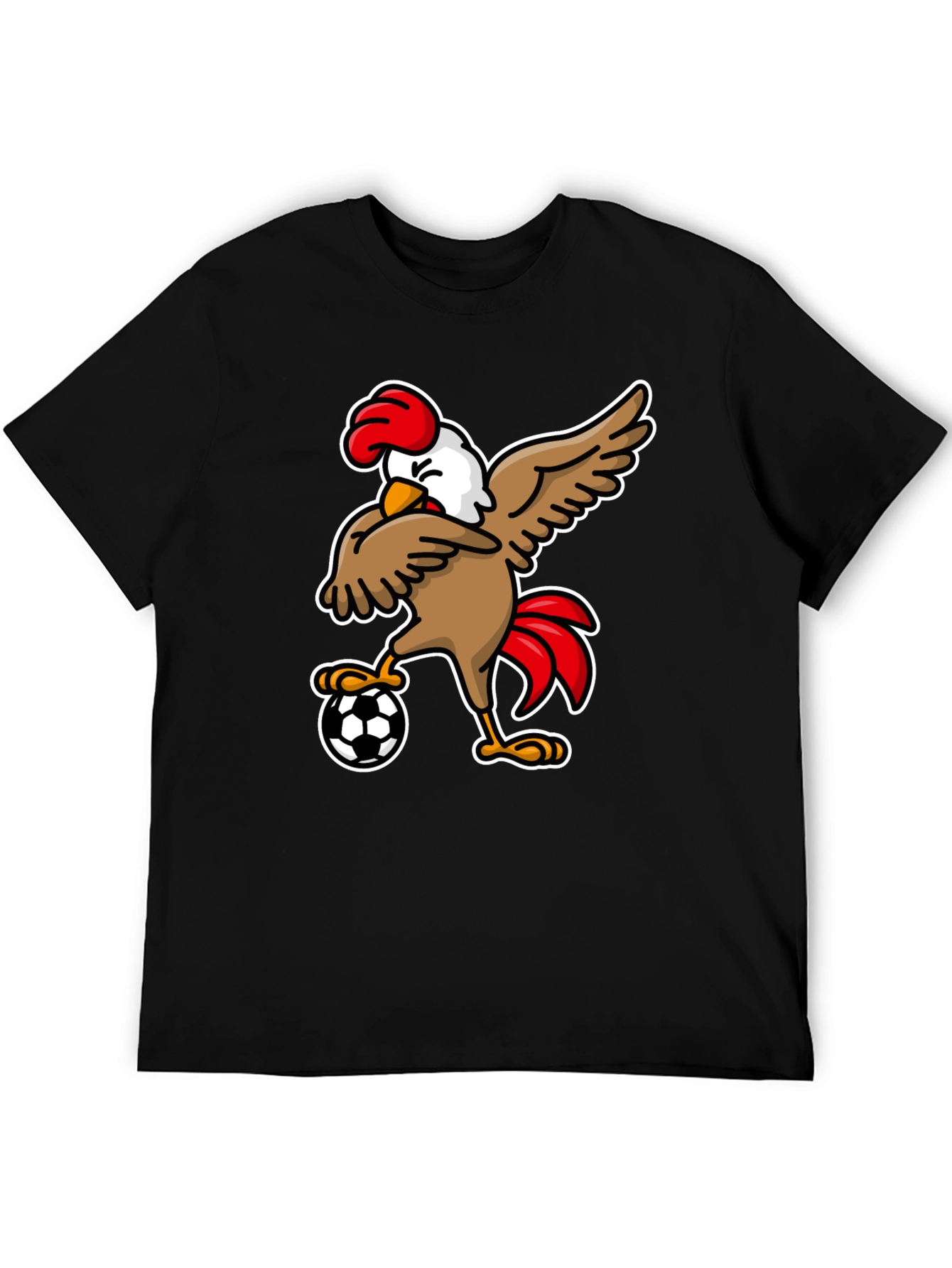 Chicken Soccer T-Shirt - Black