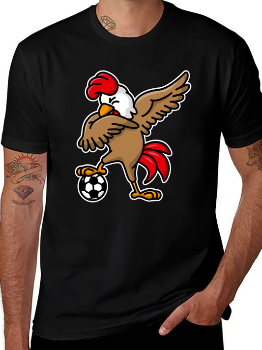 Chicken Soccer T-Shirt - Black