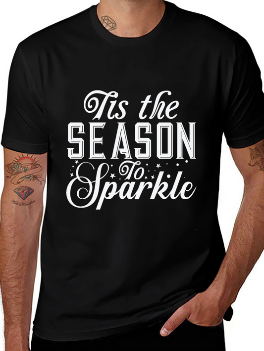 Tis the Season to Sparkle Black T-Shirt
