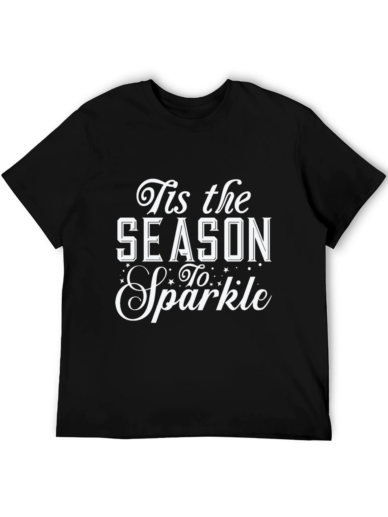 Tis the Season to Sparkle Black T-Shirt