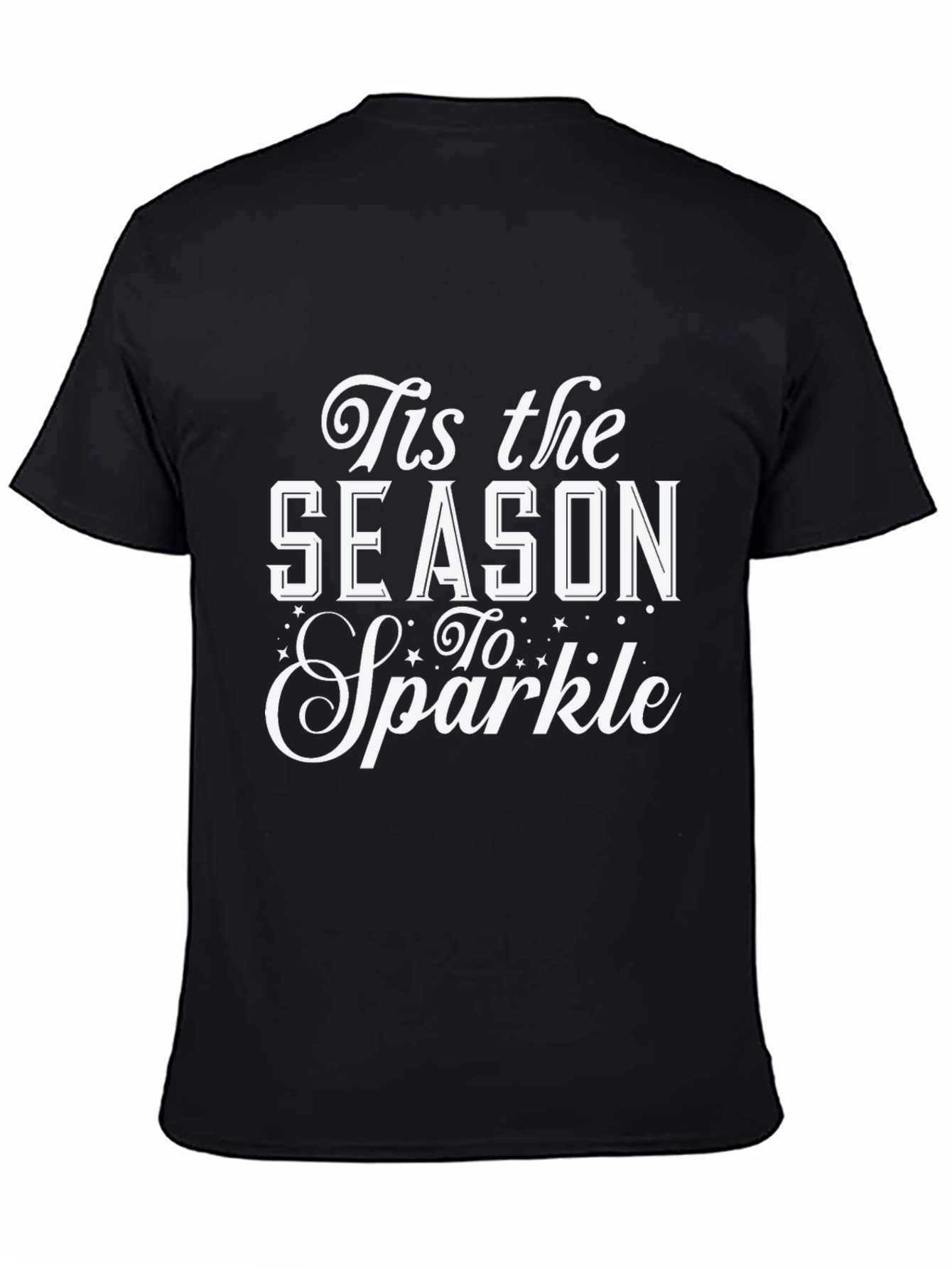 Tis the Season to Sparkle Black T-Shirt