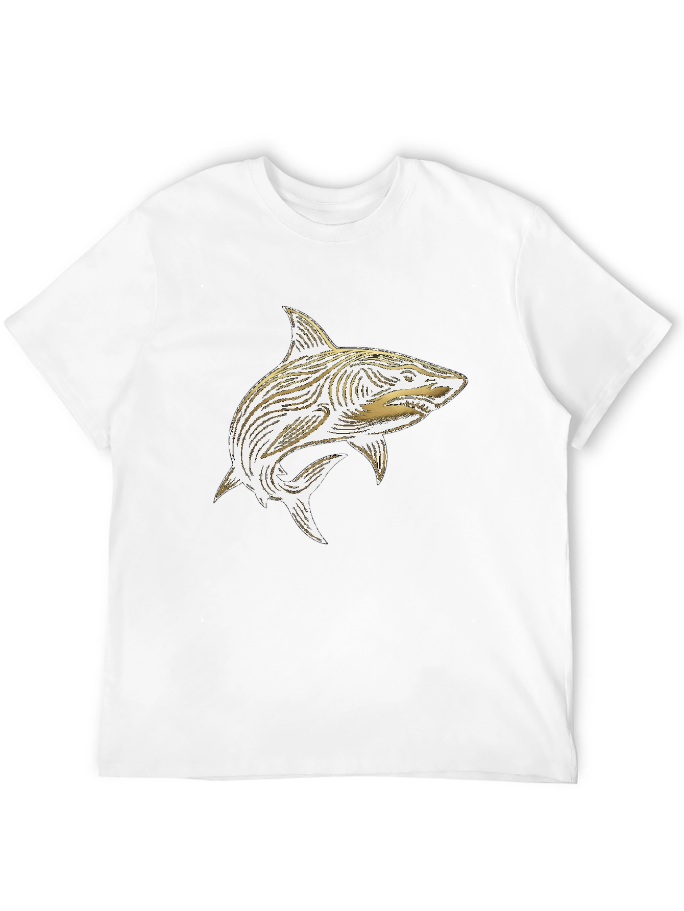 Shark Graphic Tee - Stylish Black T-Shirt