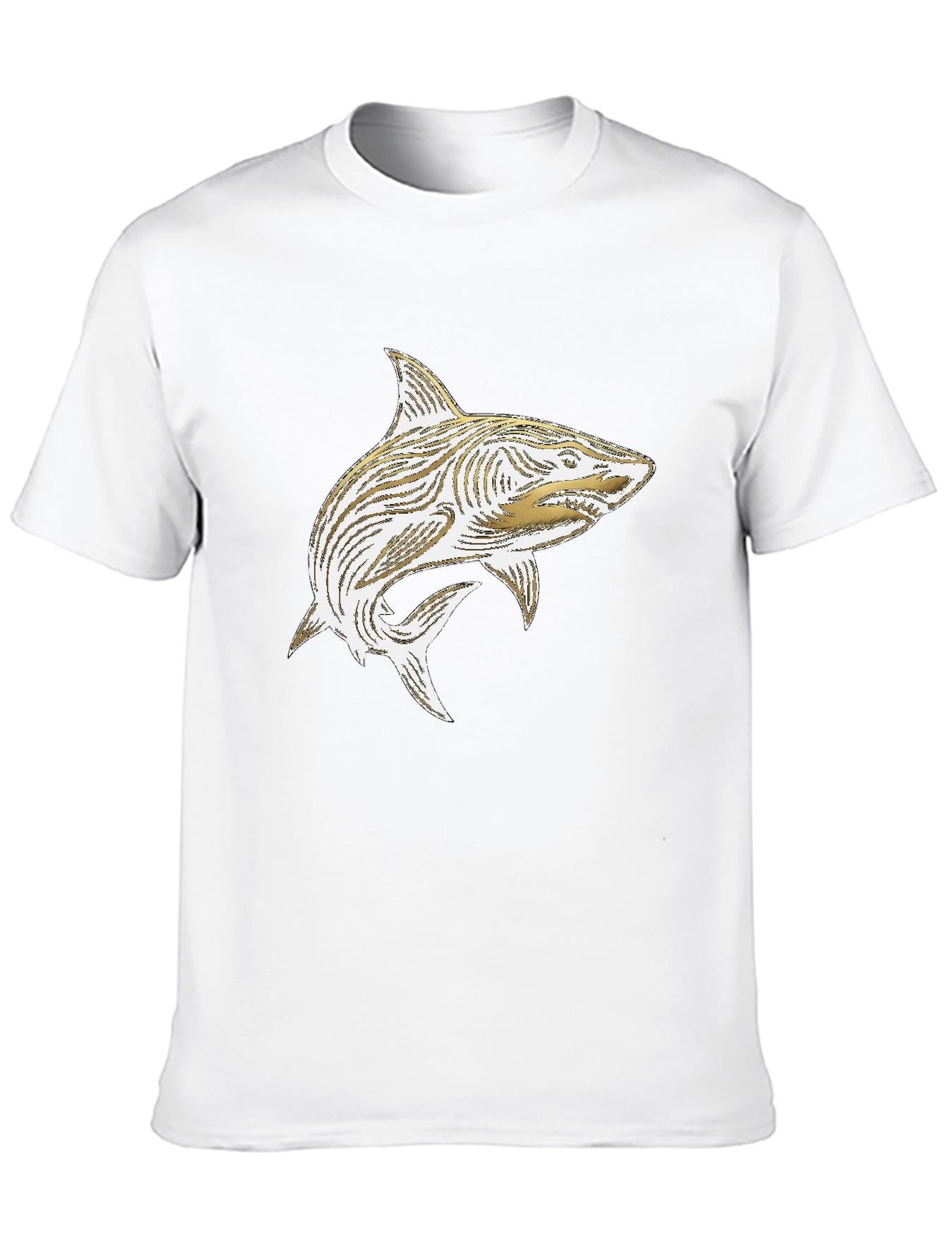 Shark Graphic Tee - Stylish Black T-Shirt