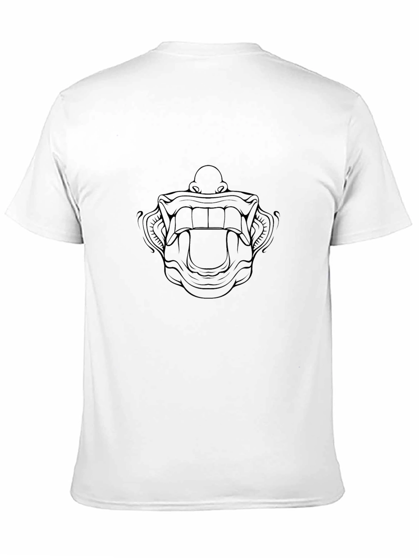 Graphic Print Black Crew Neck T-Shirt
