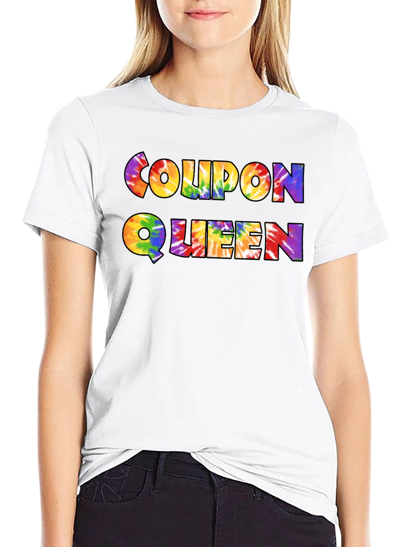 Coupon Queen Tie Dye Graphic Tee - Unisex