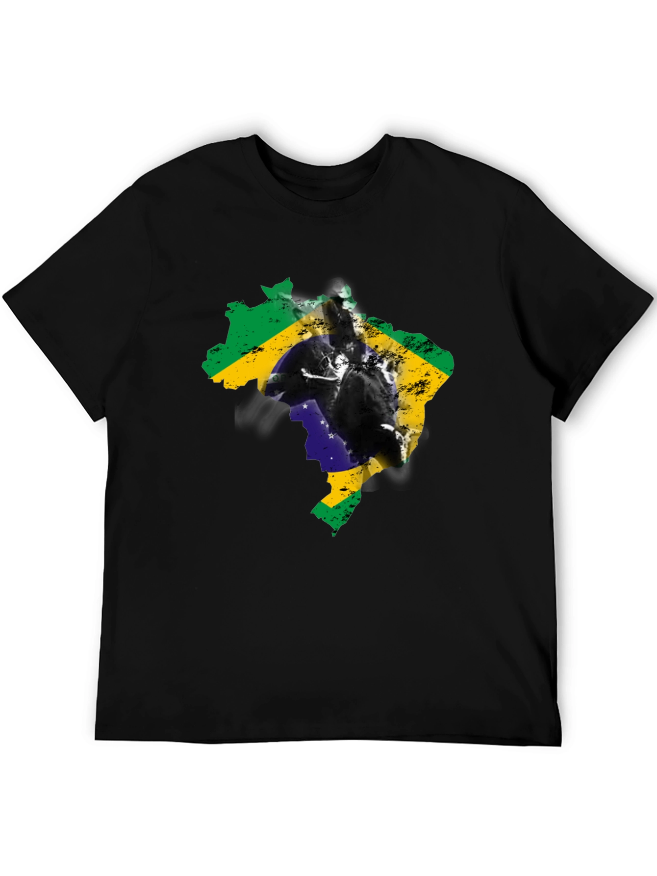 Brazil Flag Silhouette Graphic Tee