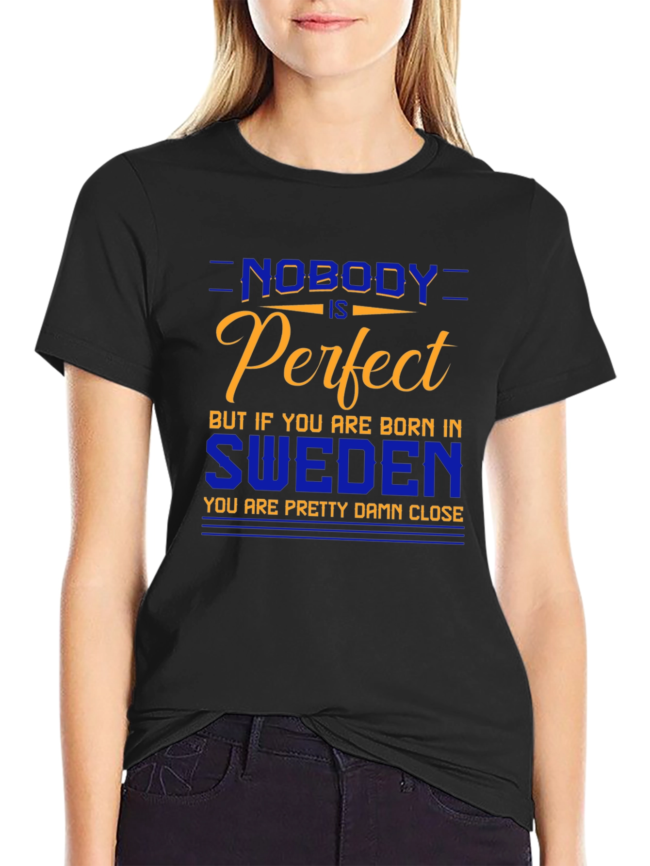 Sweden Pride T-Shirt - Nobody is Perfect