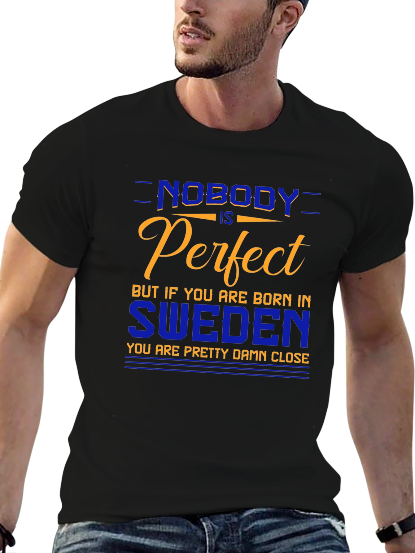 Sweden Pride T-Shirt - Nobody is Perfect