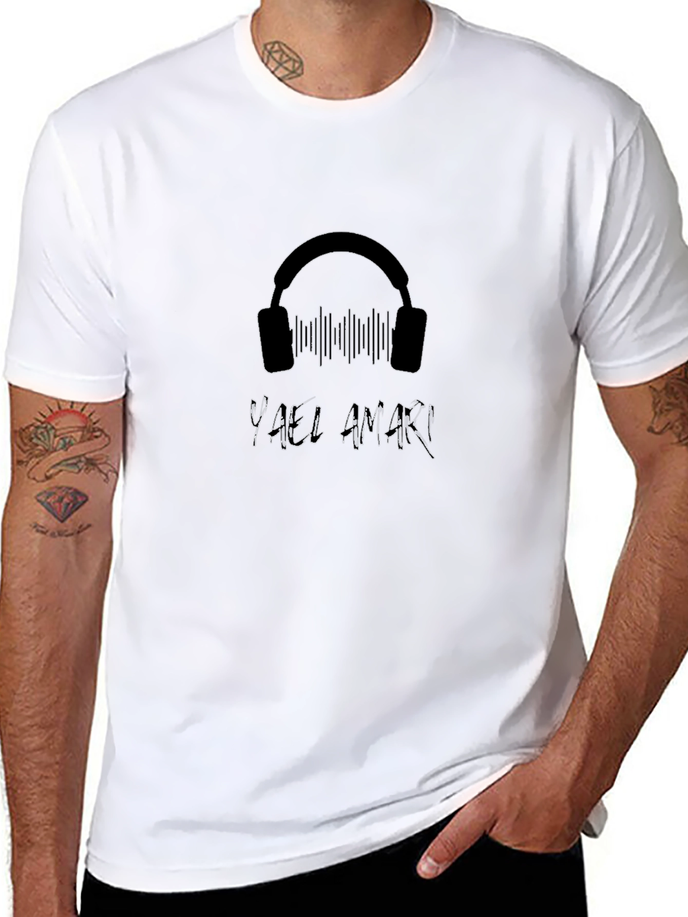Yael Amaki Headphone Graphic T-Shirt