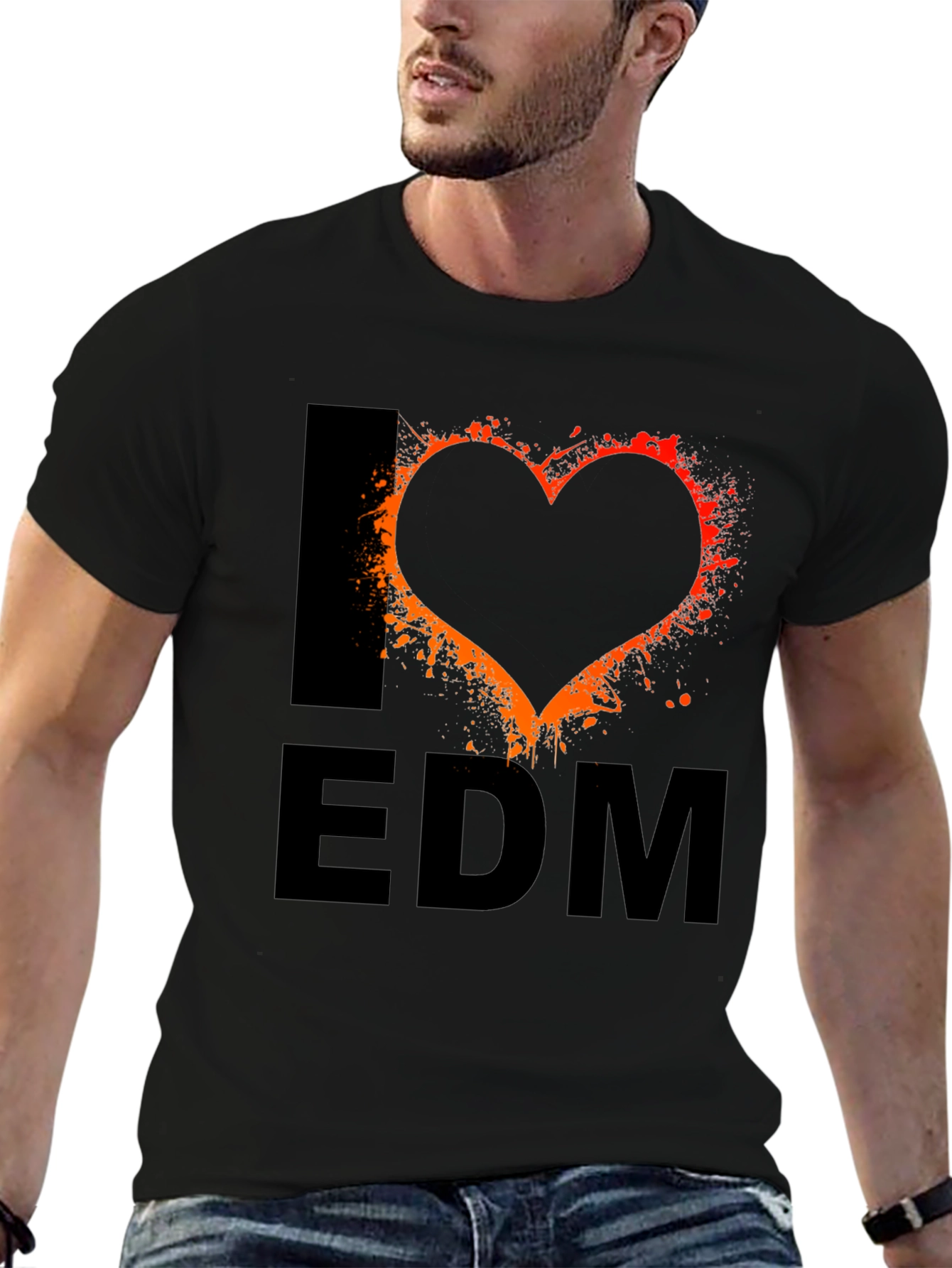 I Love EDM Black T-Shirt