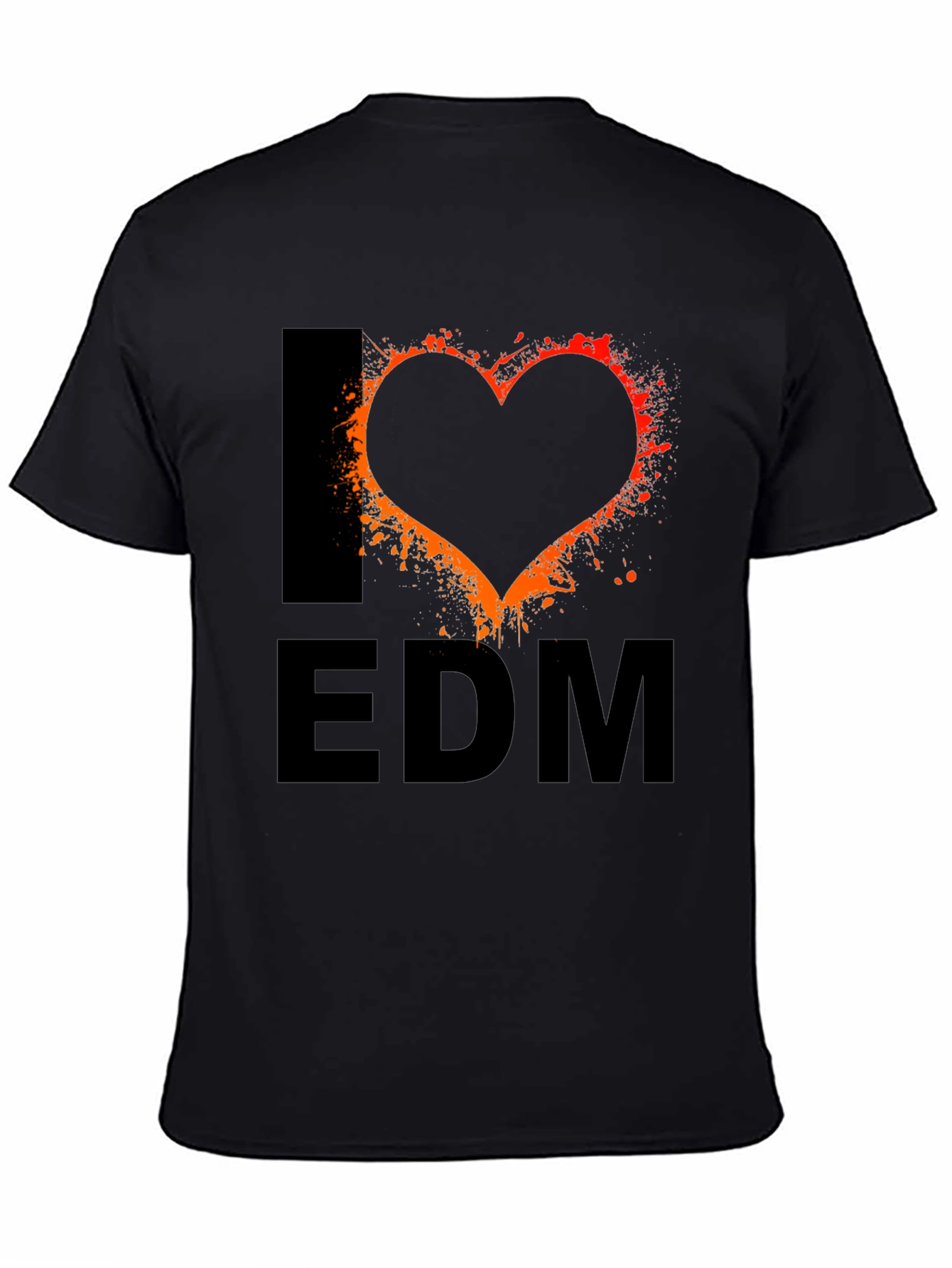 I Love EDM Black T-Shirt