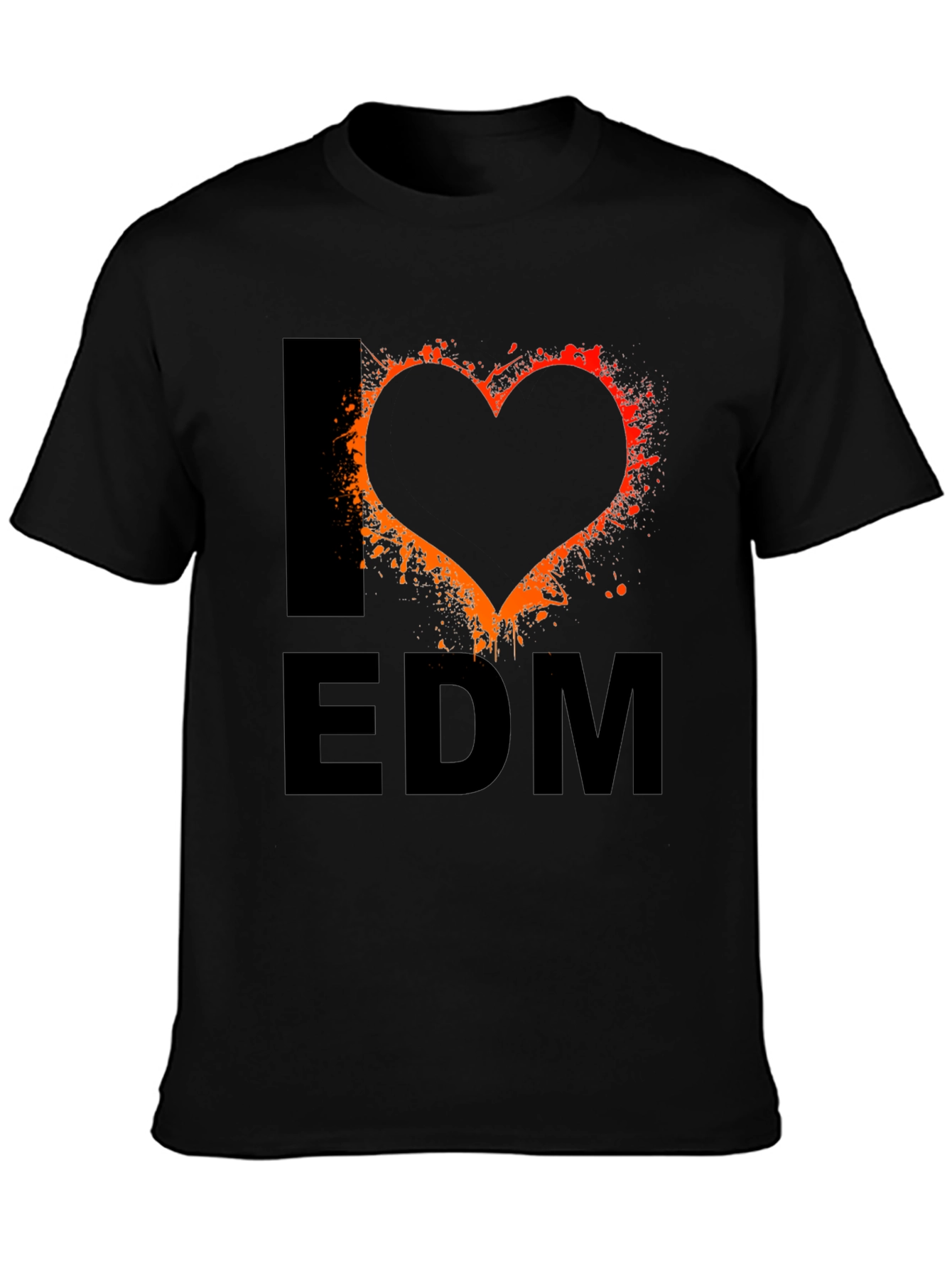 I Love EDM Black T-Shirt