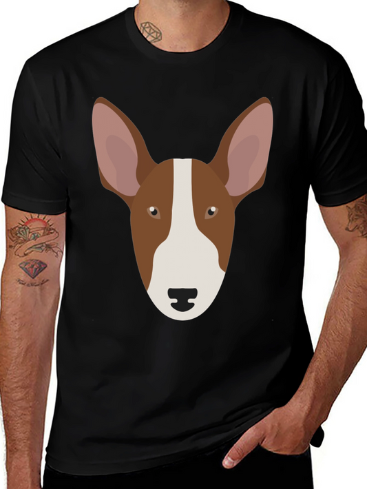 Bull Terrier Face T-Shirt – Cute Dog Lover Graphic Tee