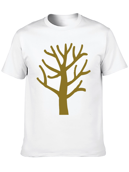 Abstract Tree Graphic Tee - Mens Black T-Shirt