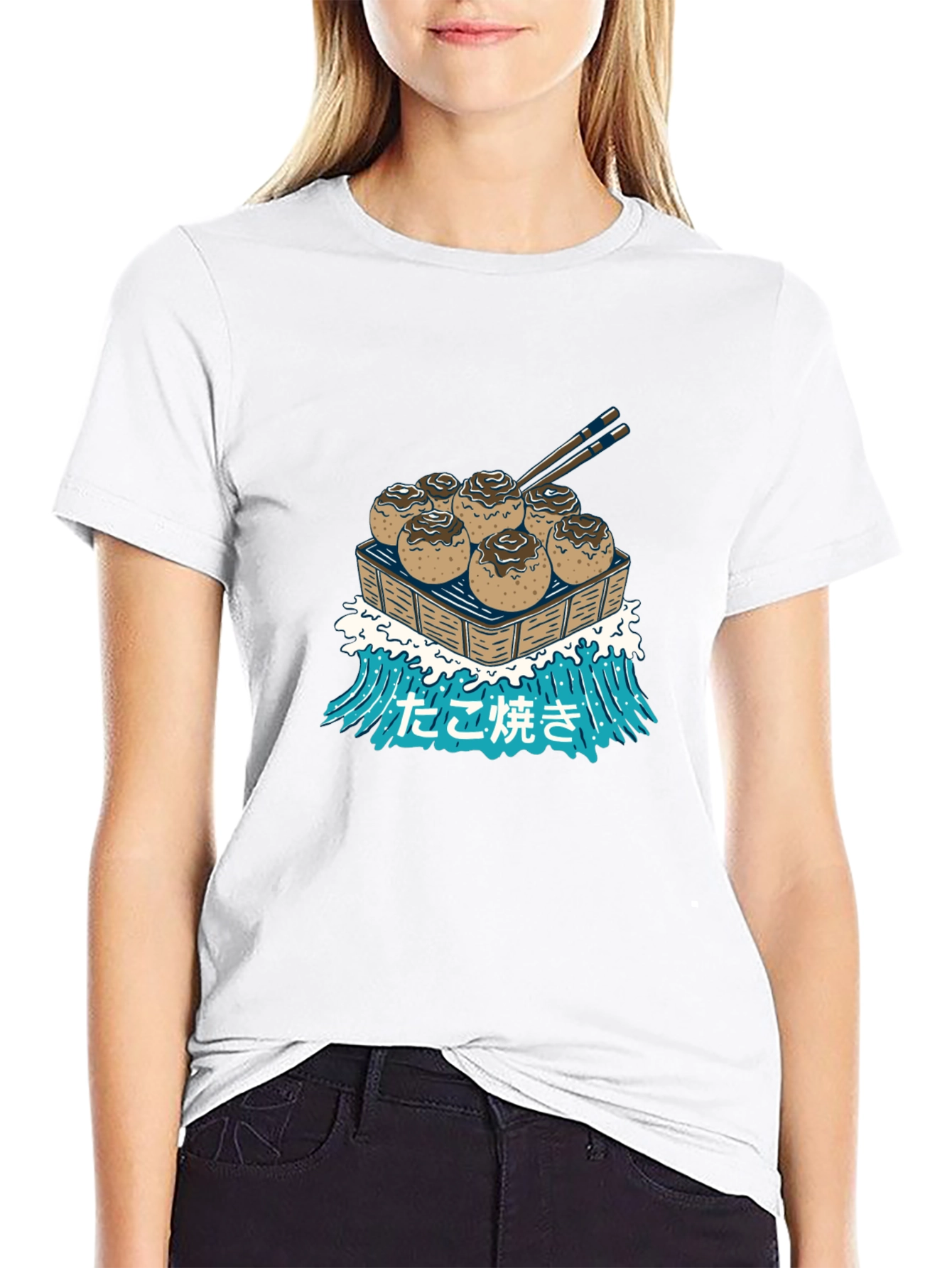 Takoyaki Wave T-Shirt - Japanese Street Food Tee