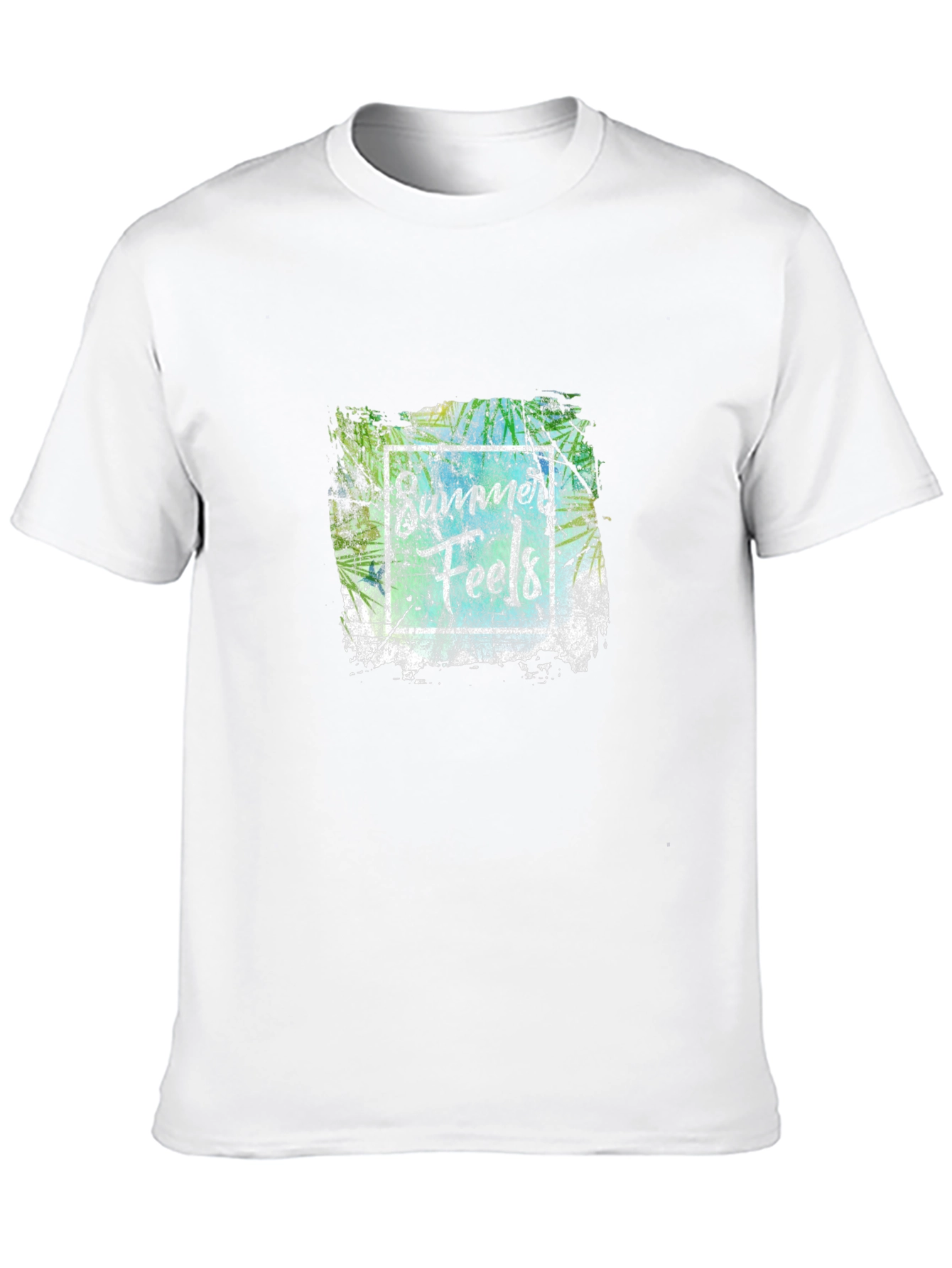 Abstract Graphic Print Black Crew Neck T-Shirt