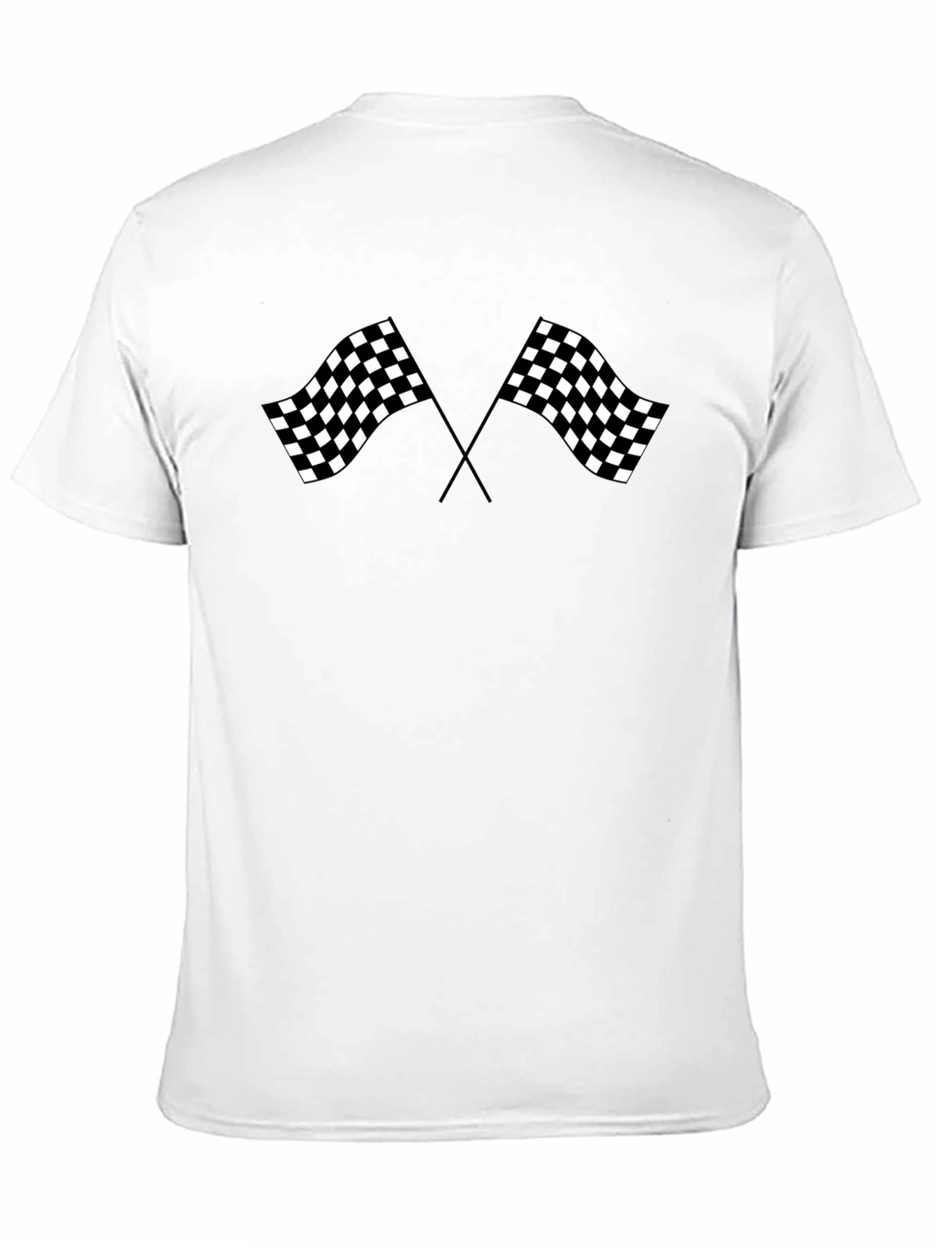 Checkered Flag Graphic Tee - Racing Fan Shirt