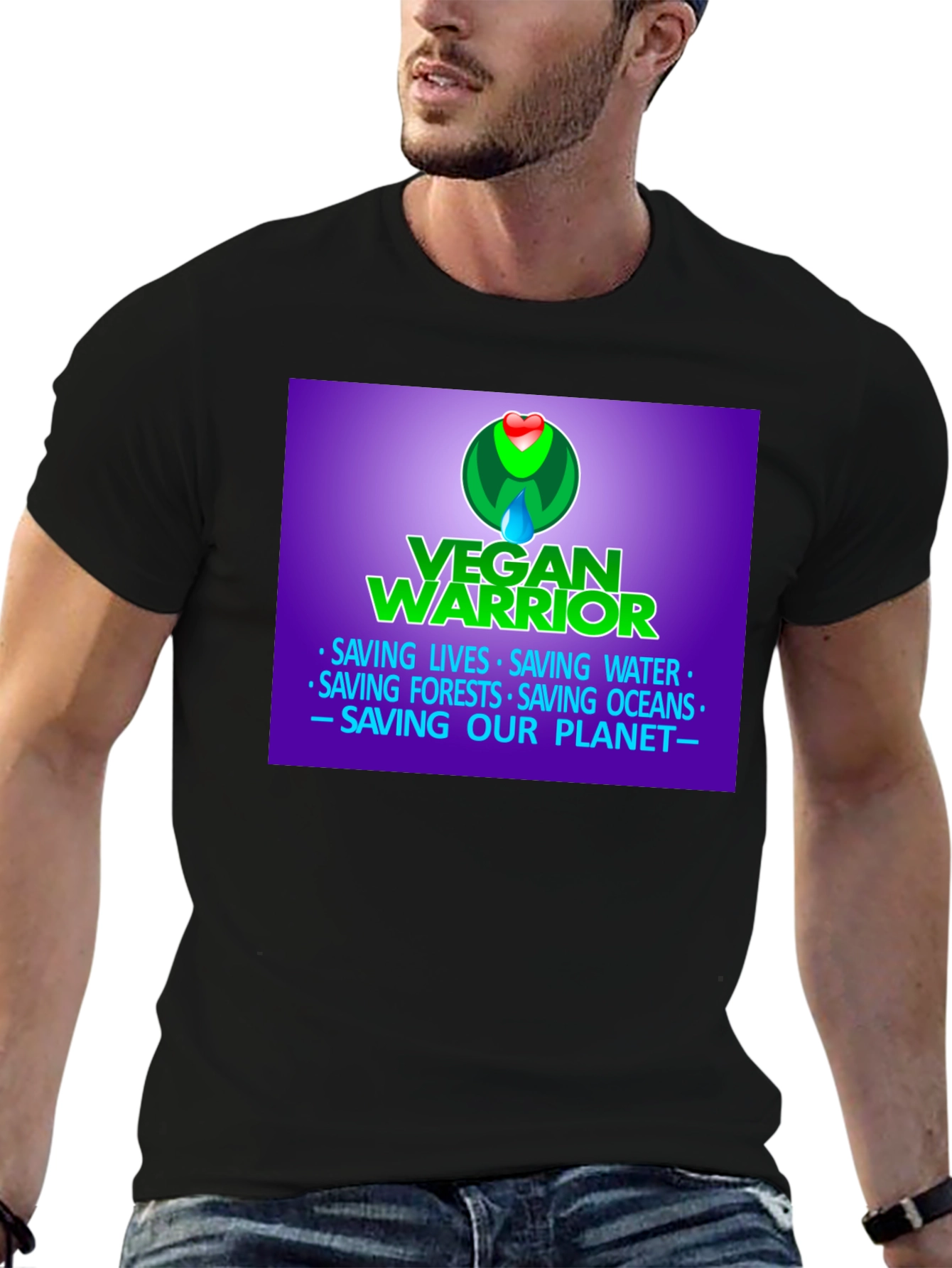 Vegan Warrior T-Shirt - Save the Planet!