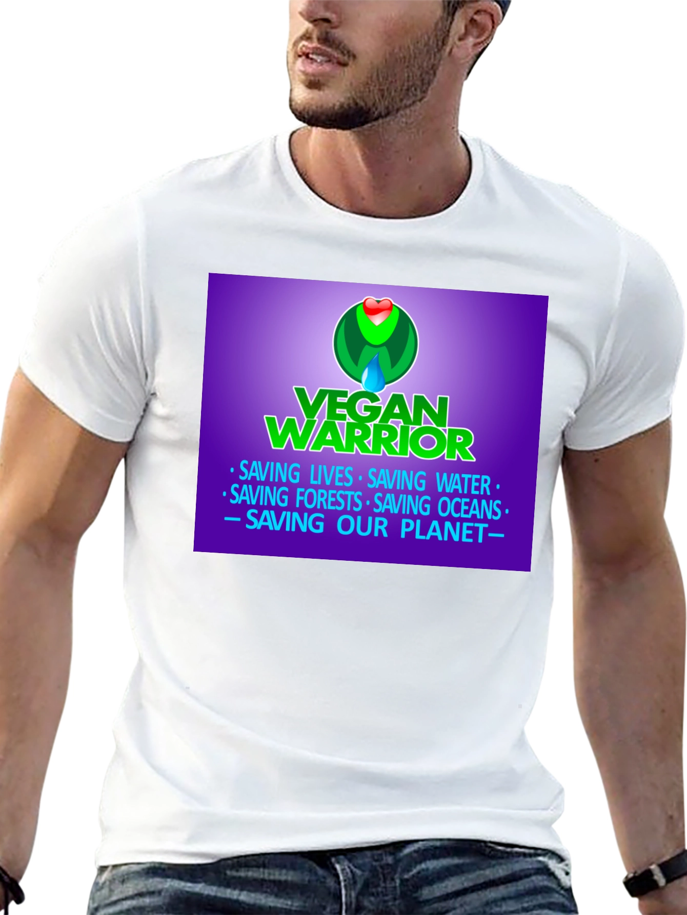 Vegan Warrior T-Shirt - Save the Planet!