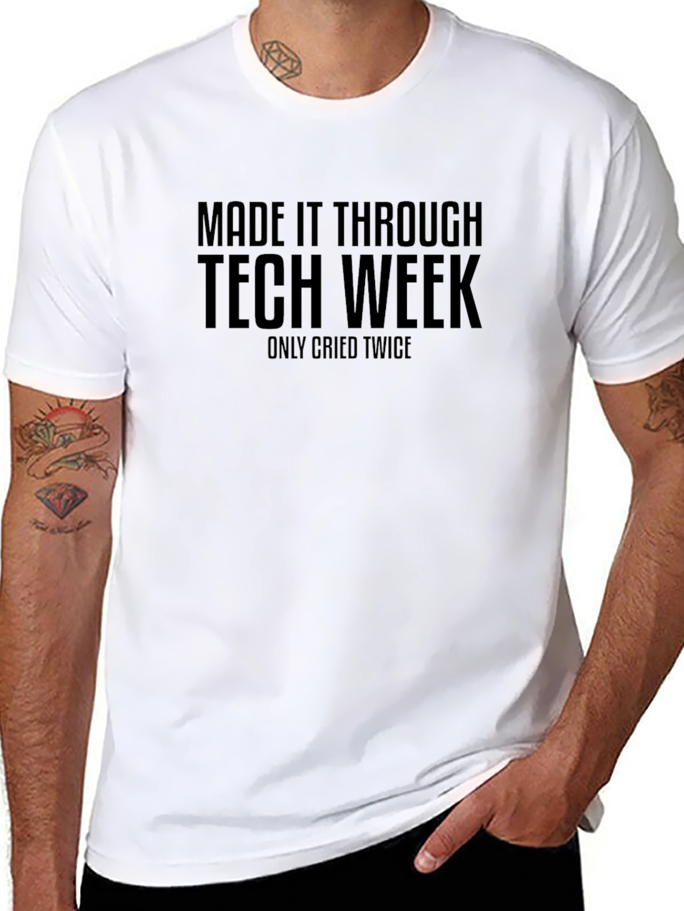 Tech Week Survivor T-Shirt - Only Cried Twice
