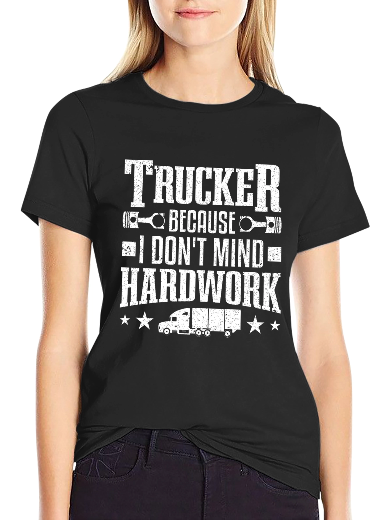 Trucker Hardwork Graphic T-Shirt