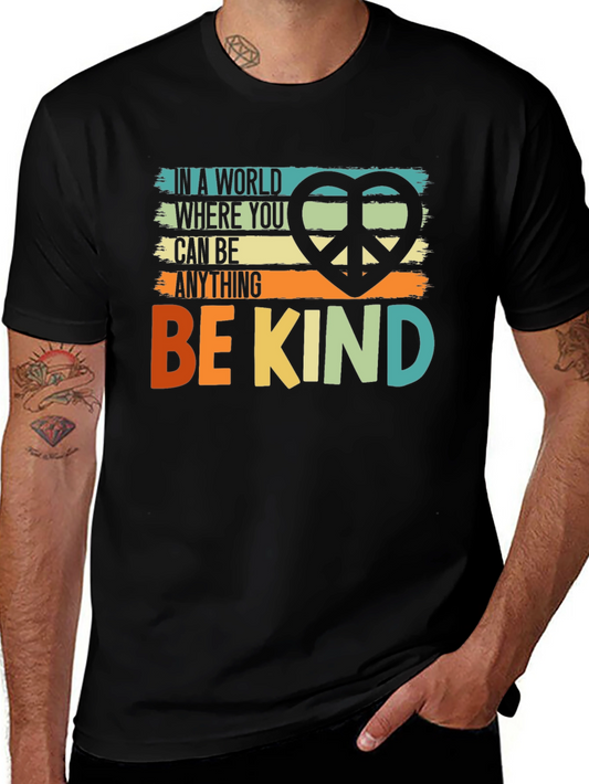 Be Kind T-Shirt: Peace Sign Graphic Tee
