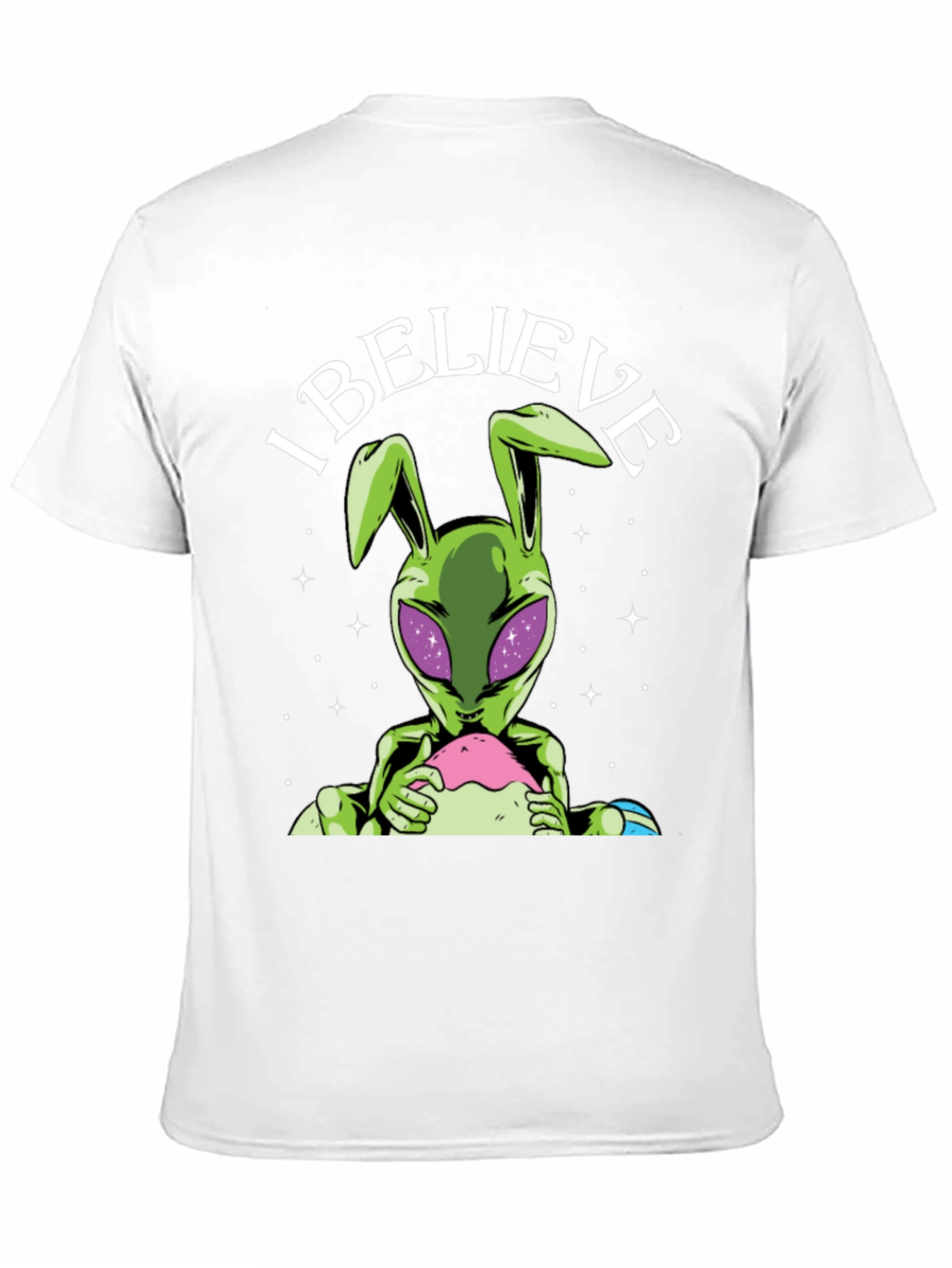 I Believe Alien Bunny Graphic Tee