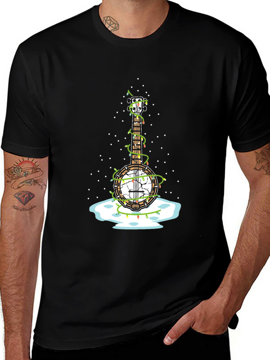 Banjo Christmas Lights T-Shirt