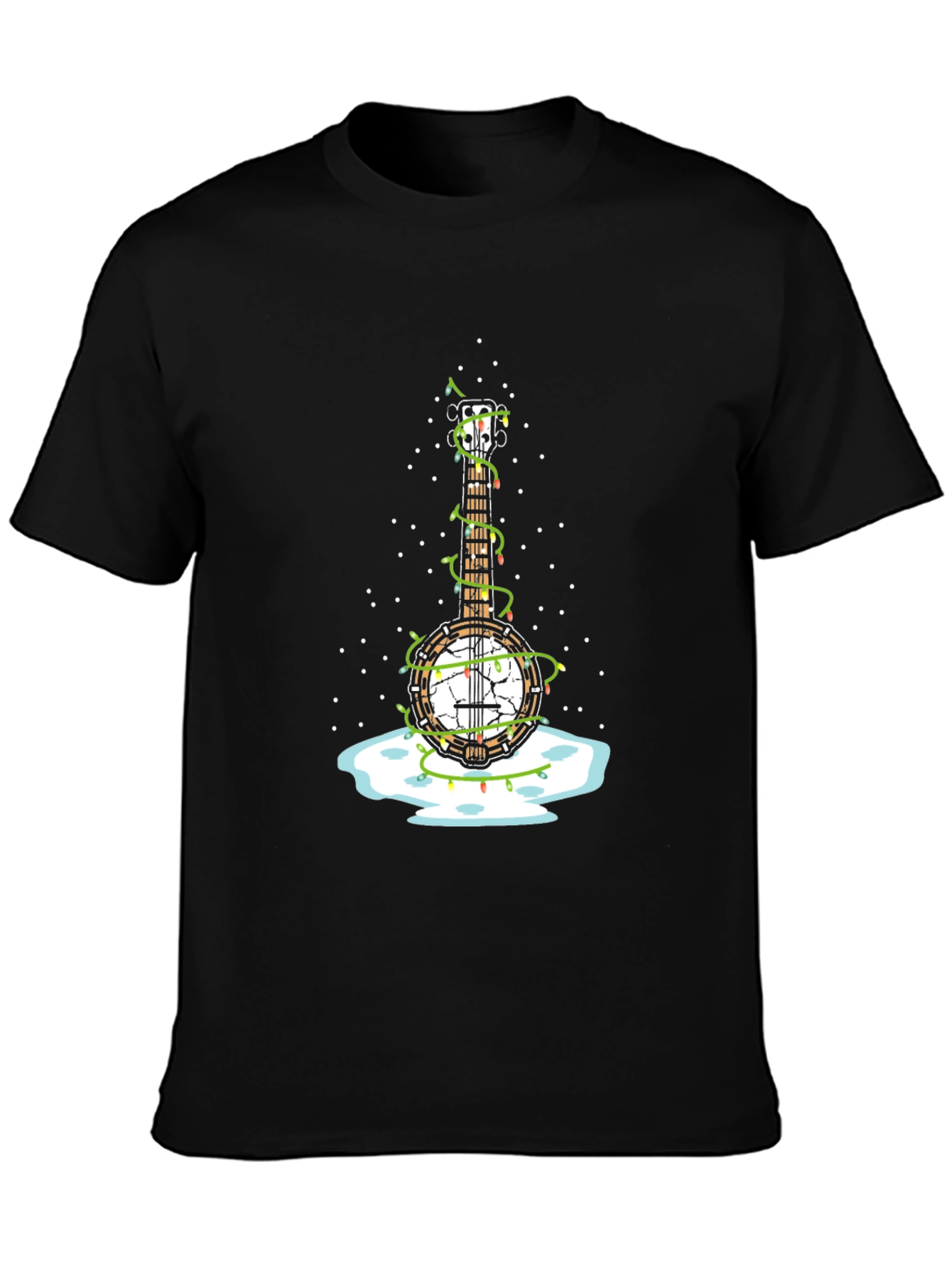 Banjo Christmas Lights T-Shirt