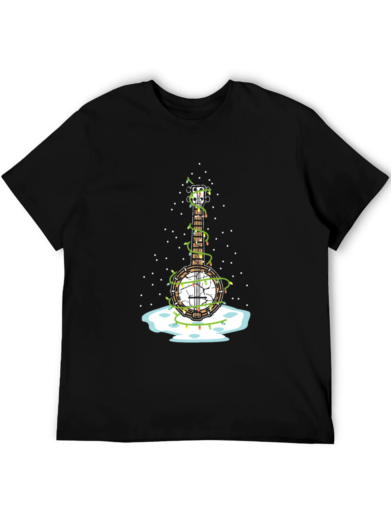 Banjo Christmas Lights T-Shirt