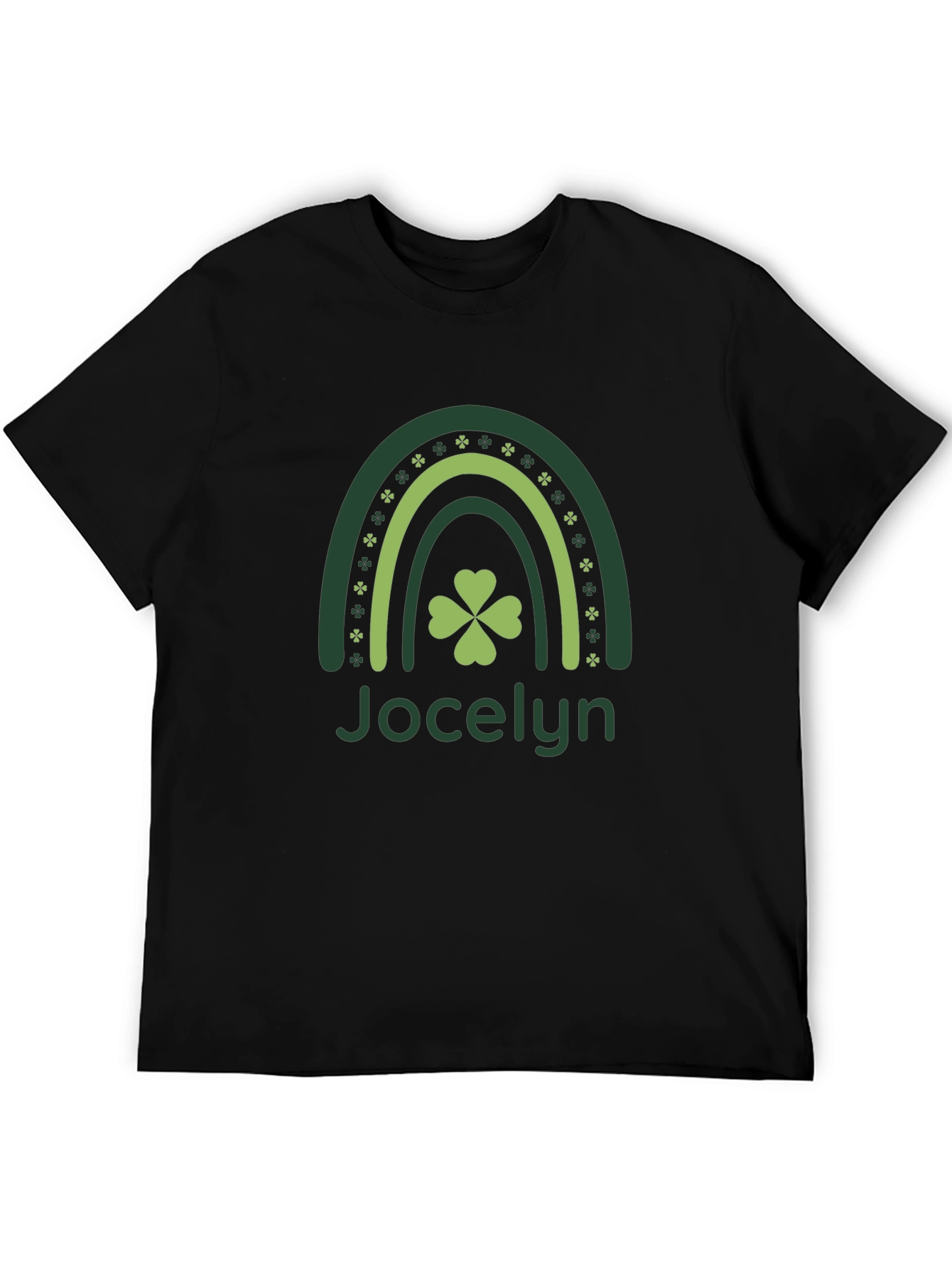 St. Patricks Day Jocelyn Shamrock Rainbow T-Shirt