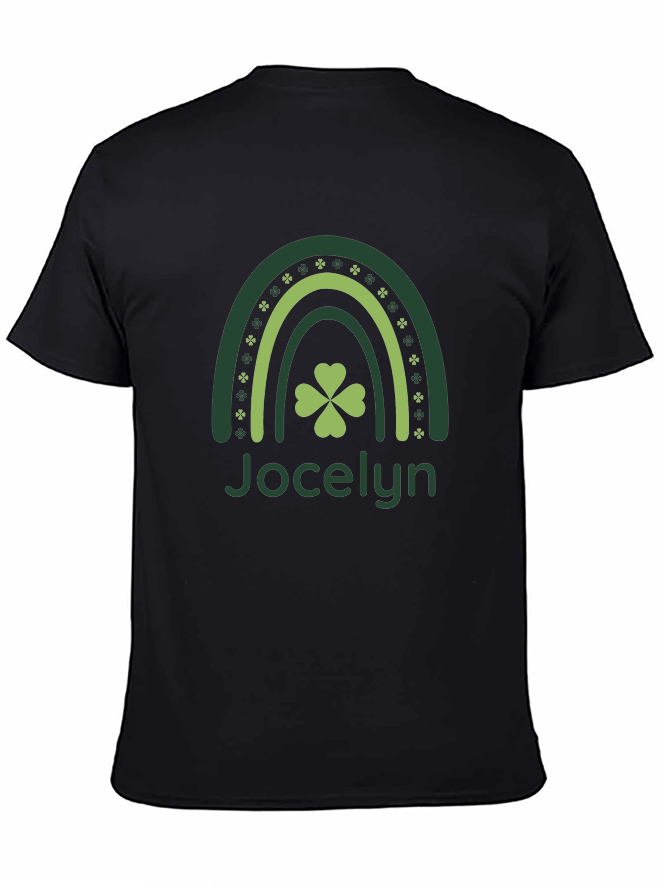 St. Patricks Day Jocelyn Shamrock Rainbow T-Shirt