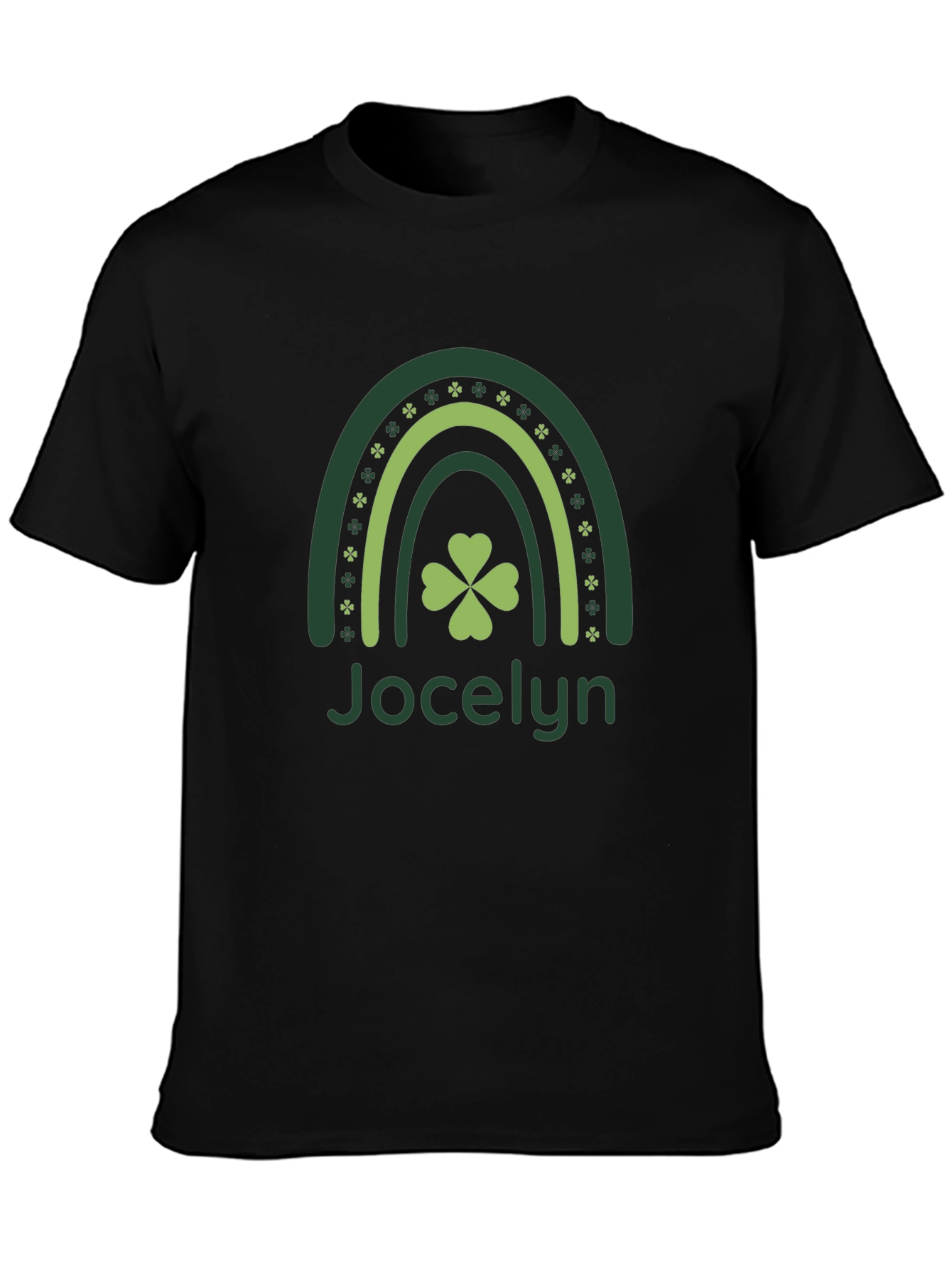 St. Patricks Day Jocelyn Shamrock Rainbow T-Shirt