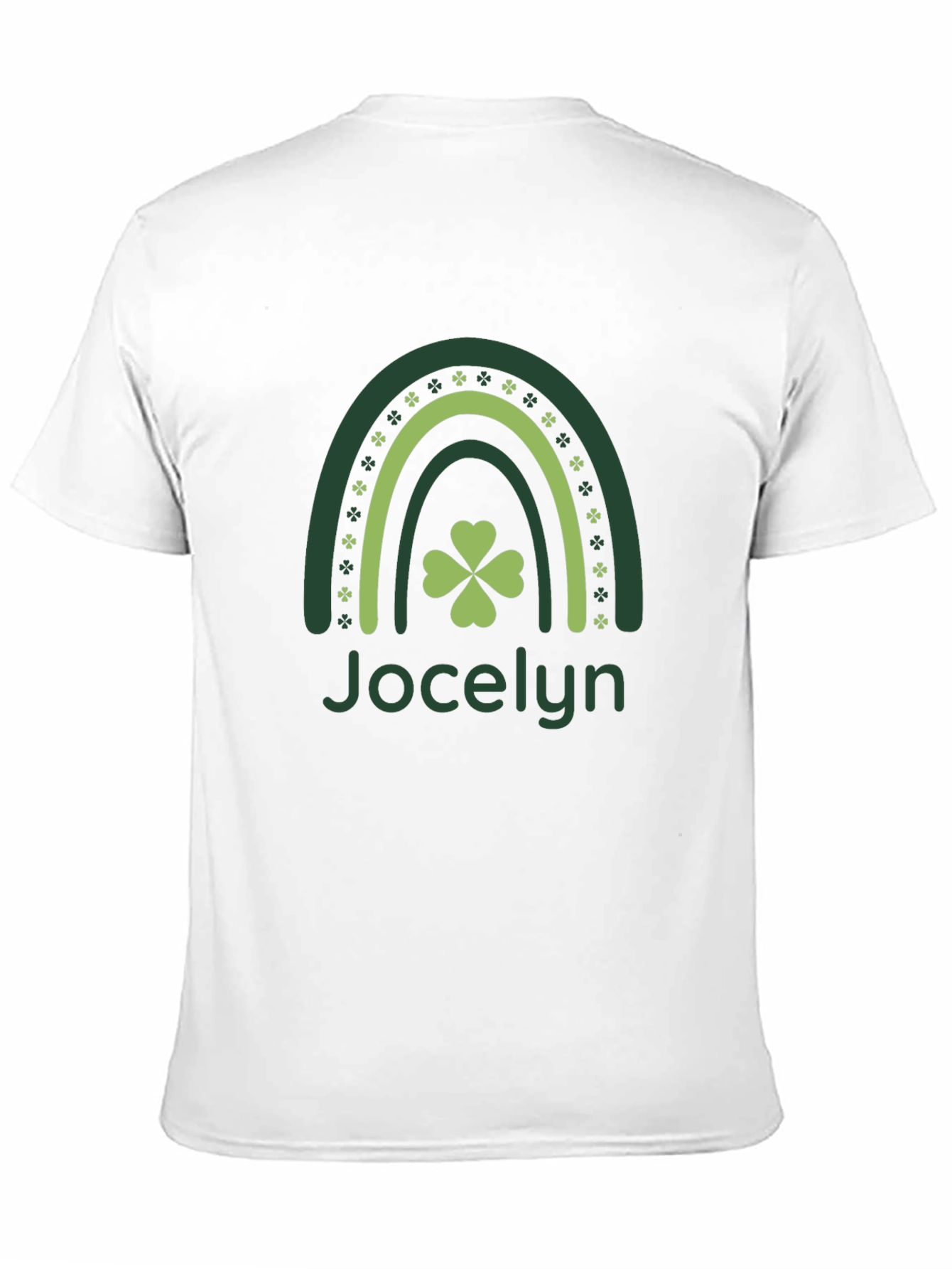 St. Patricks Day Jocelyn Shamrock Rainbow T-Shirt