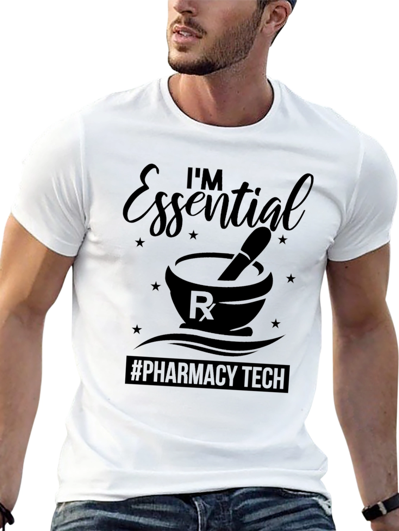 Essential Pharmacy Tech Black T-Shirt