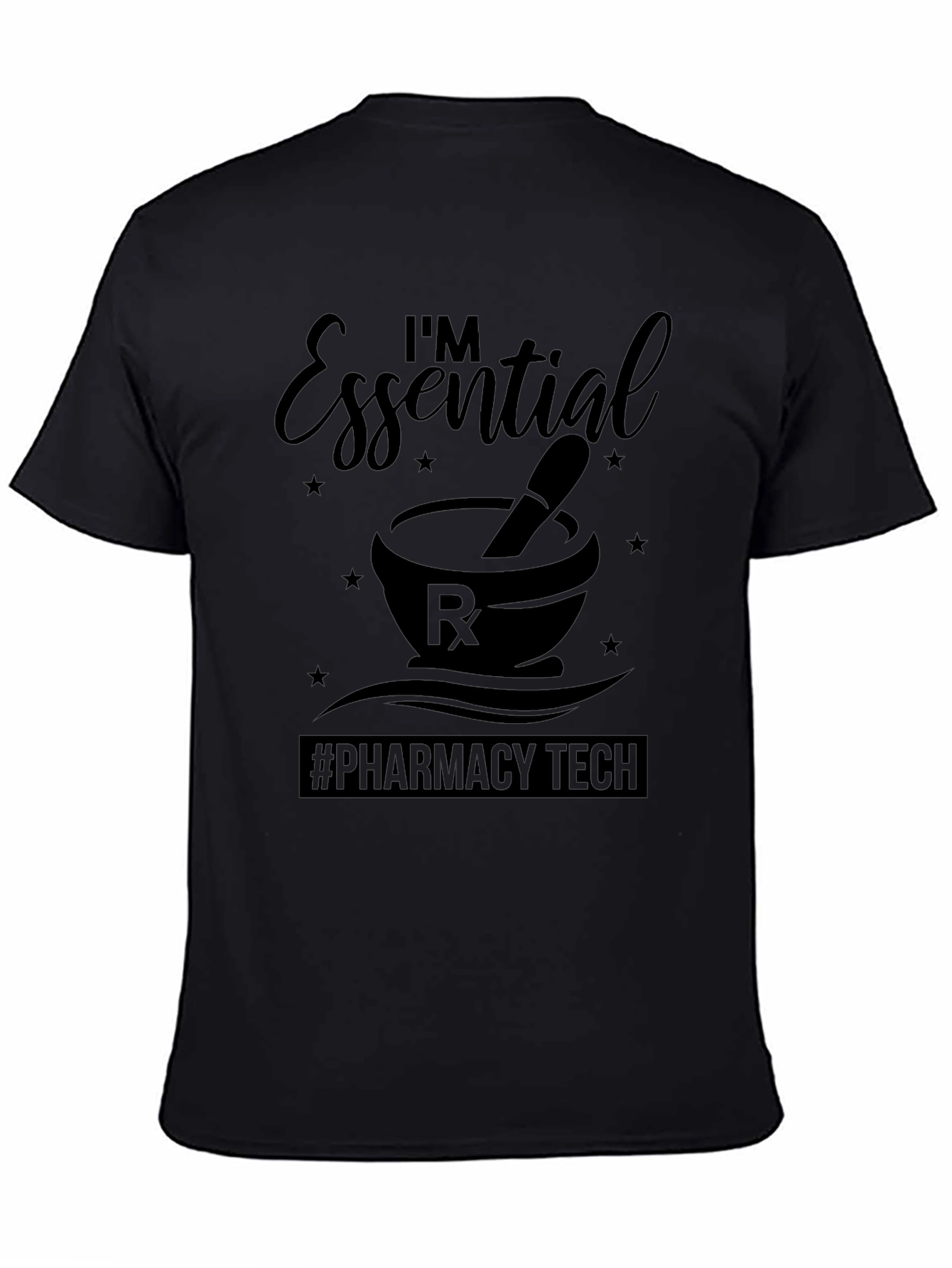Essential Pharmacy Tech Black T-Shirt