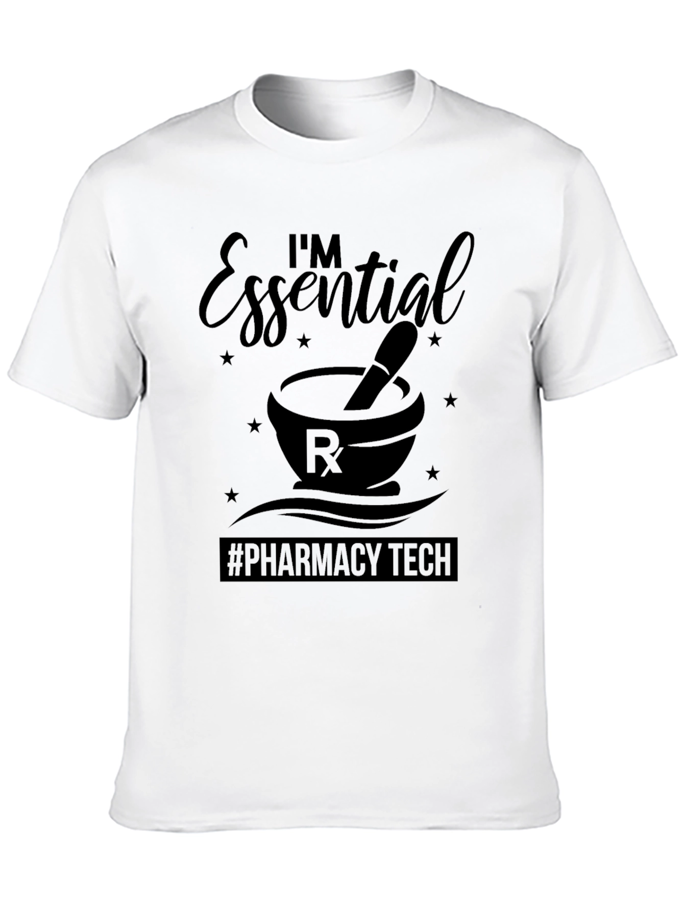 Essential Pharmacy Tech Black T-Shirt