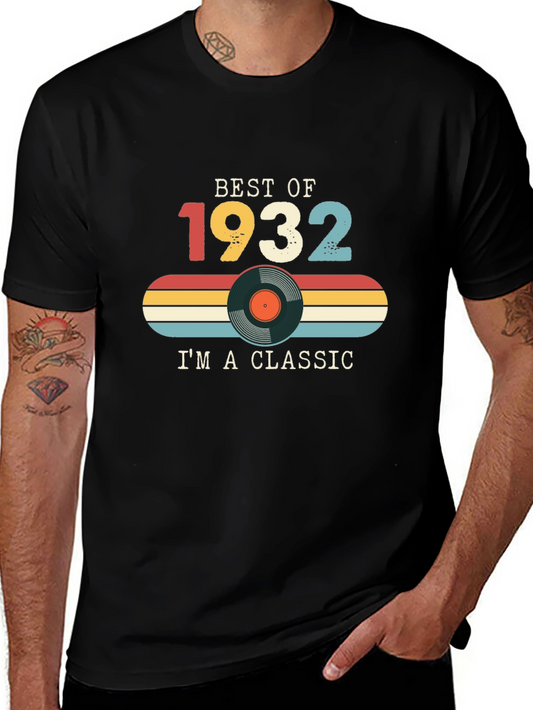 Best of 1932 Classic Vinyl Record Graphic T-Shirt