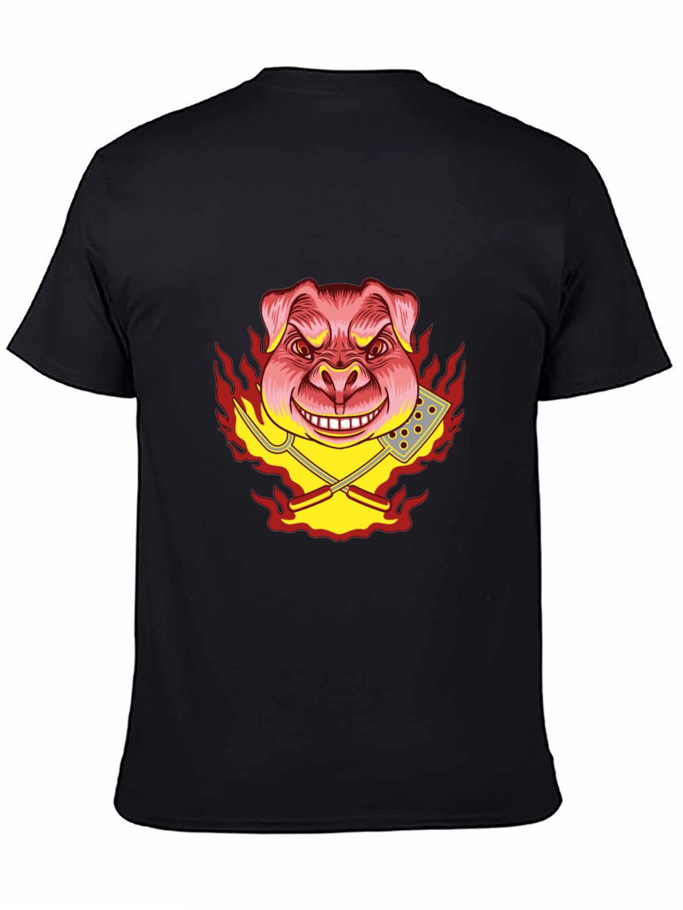 BBQ Pig Graphic Tee - Black T-Shirt