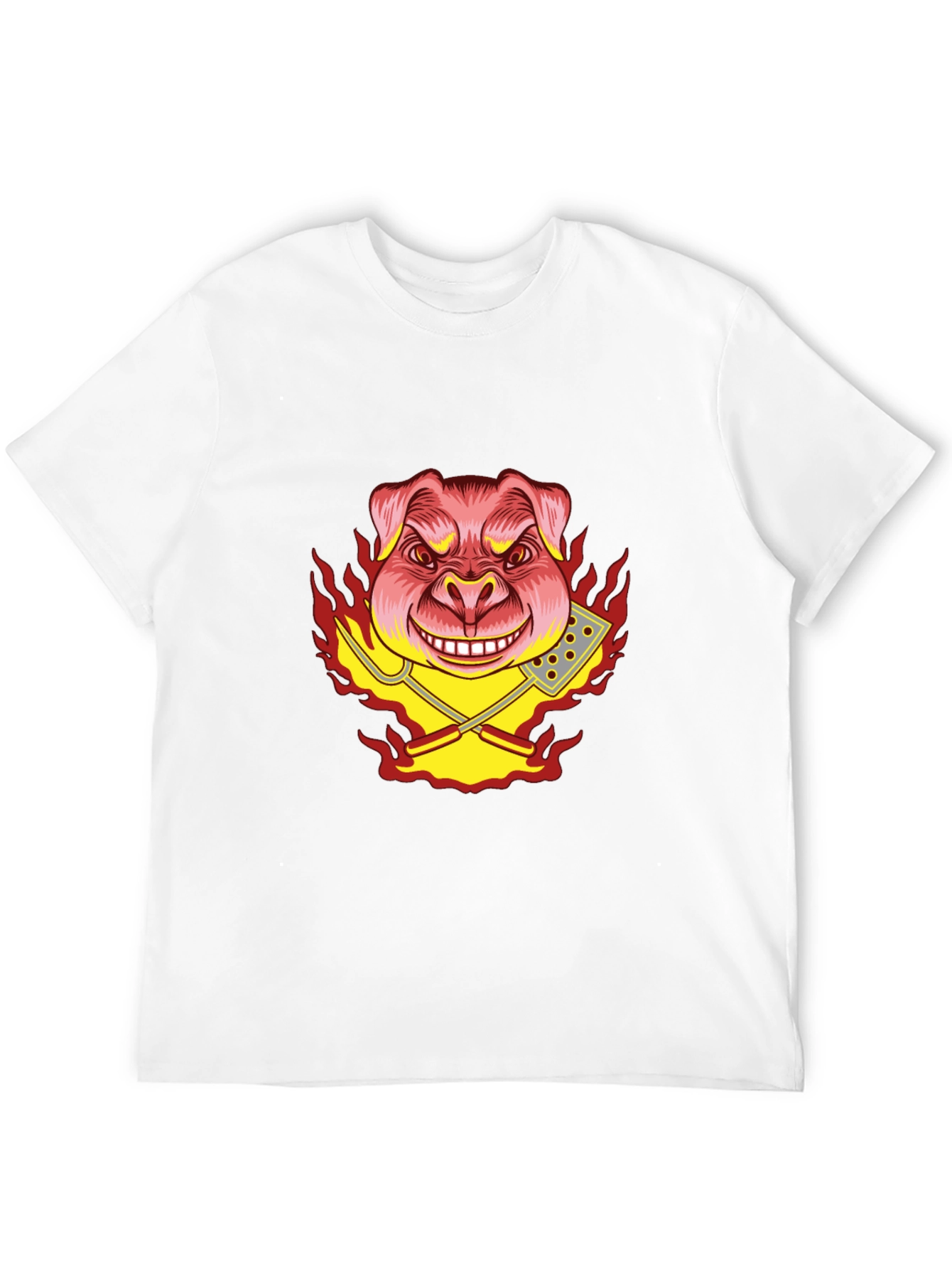 BBQ Pig Graphic Tee - Black T-Shirt
