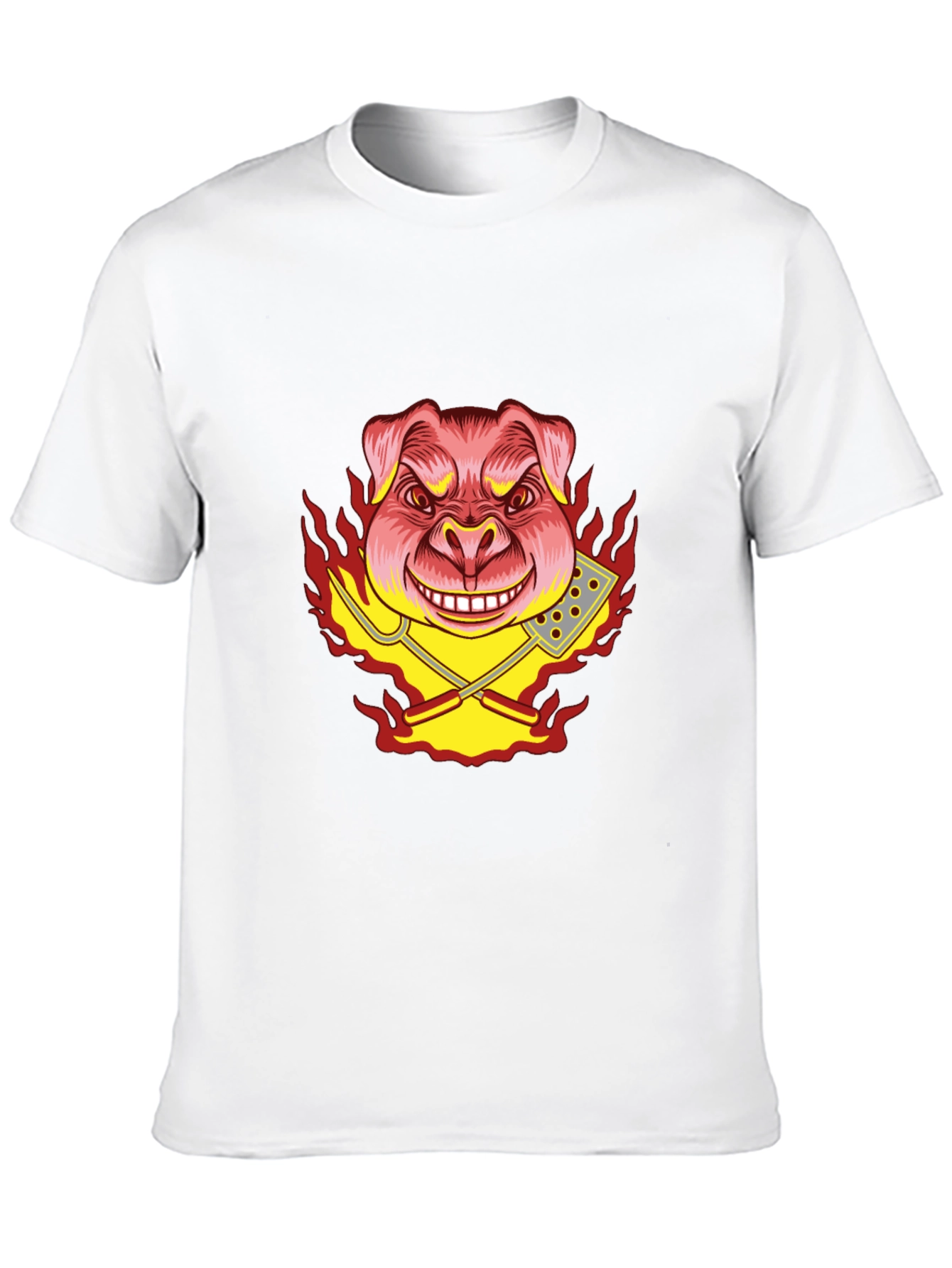 BBQ Pig Graphic Tee - Black T-Shirt